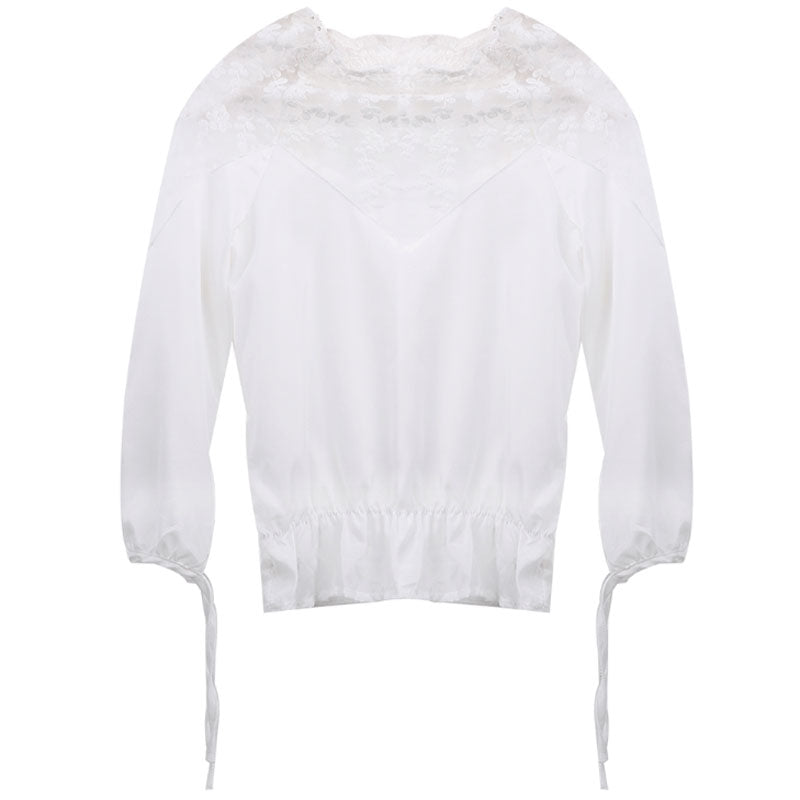 Top Dentelle Blanc