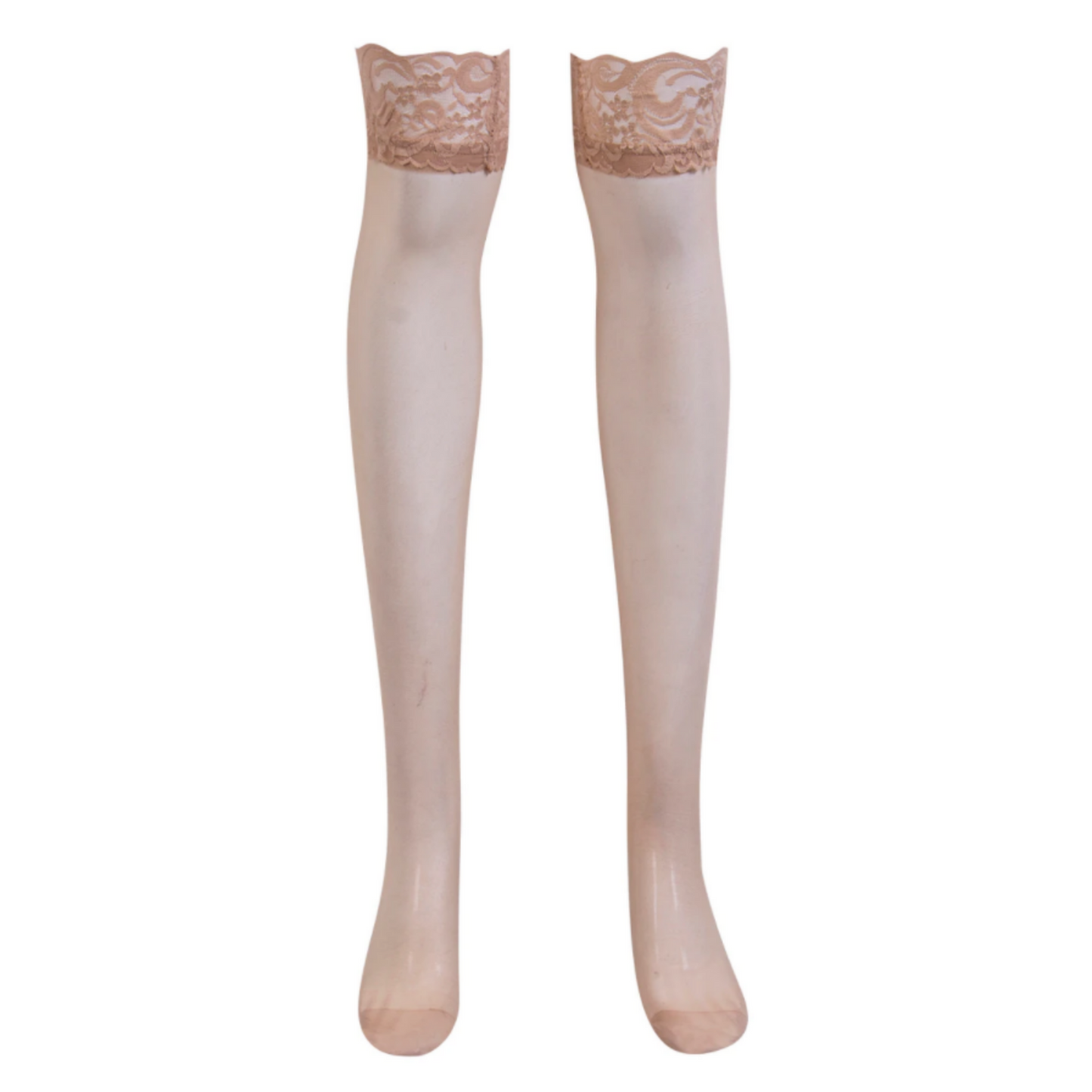 Bas Femme Dentelle Beige