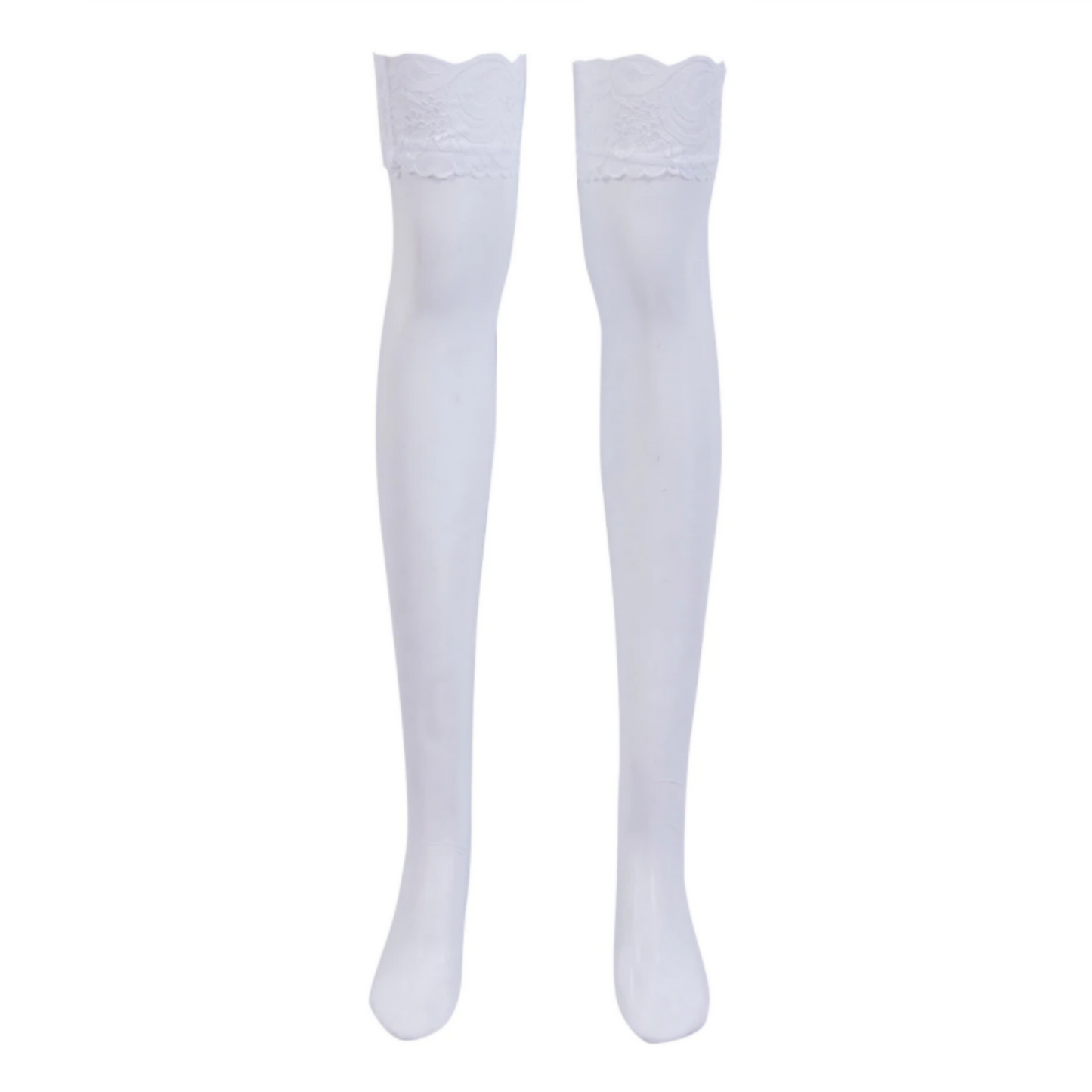 Bas Femme Dentelle Blanc