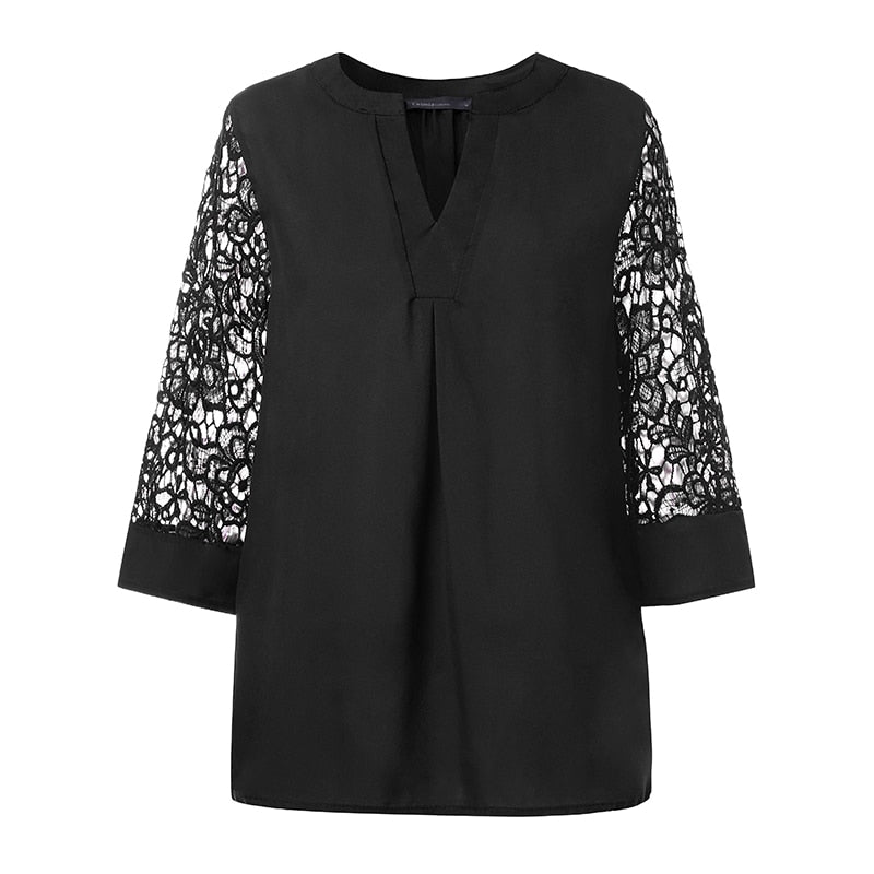 Blouse Dentelle Noir