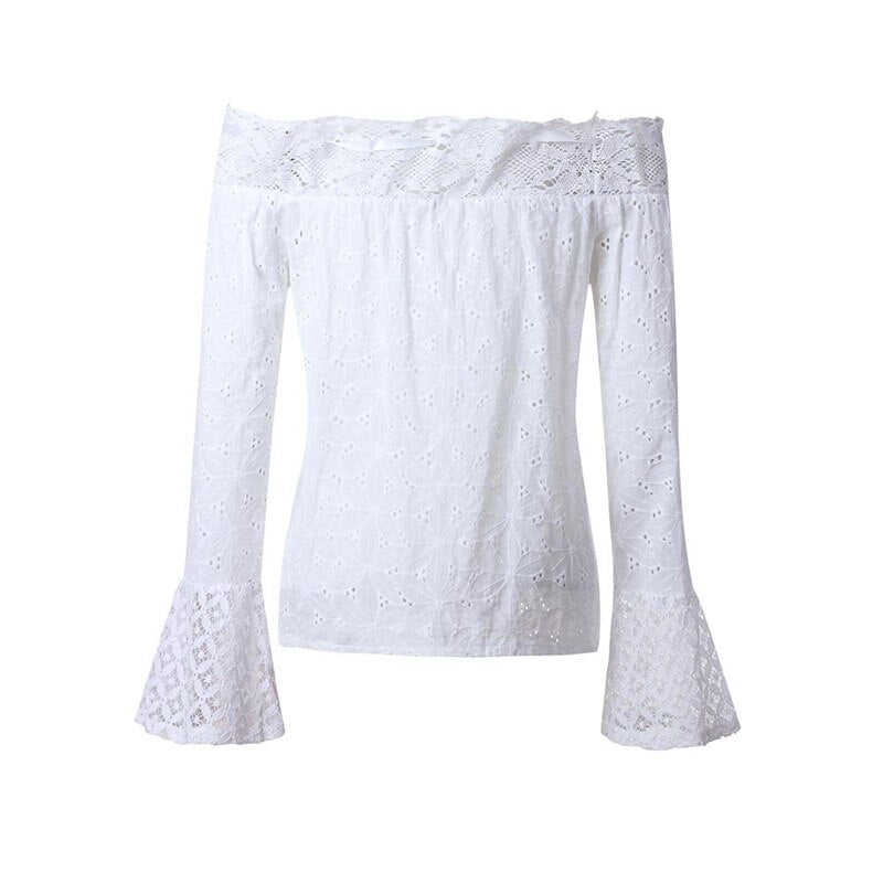 Blouse Femme Dentelle Blanche