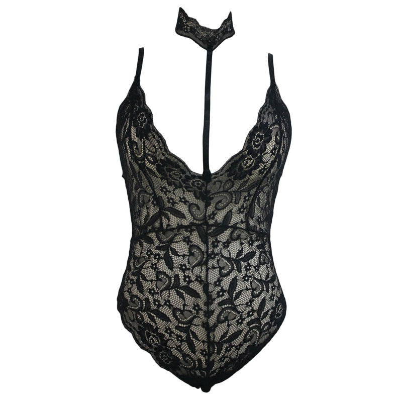 Body Col Dentelle Noir