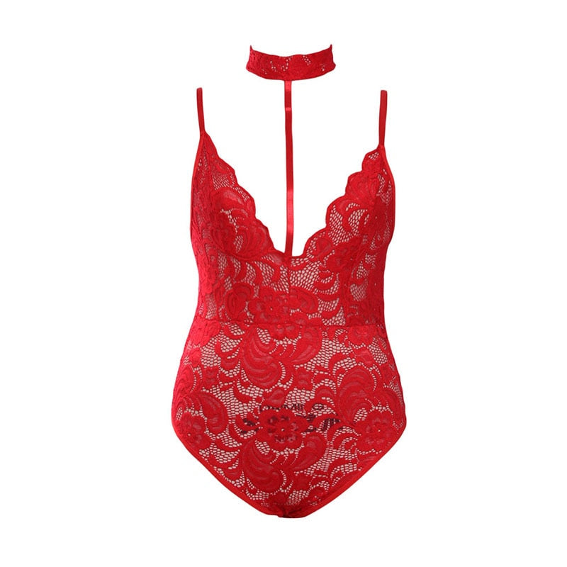 Body Col Dentelle Rouge