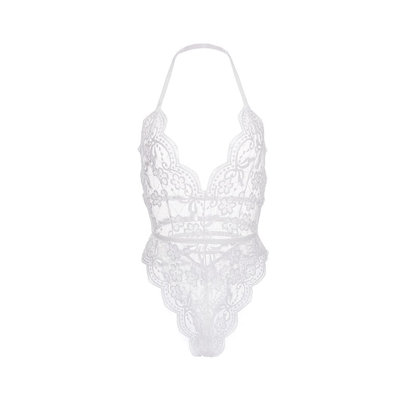 Body Décolleté Dentelle Blanc