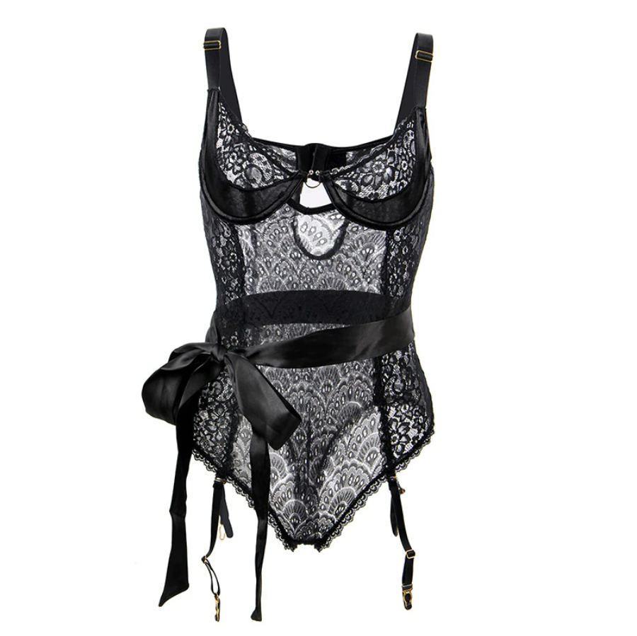 Body Dentelle Coque Noir