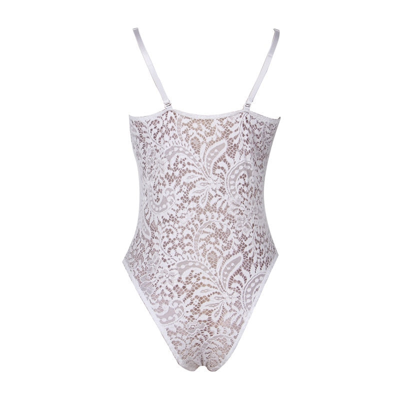 Body Dentelle Habillée Blanche