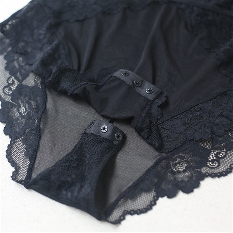 Body Dentelle Noir Décolleté Plongeant