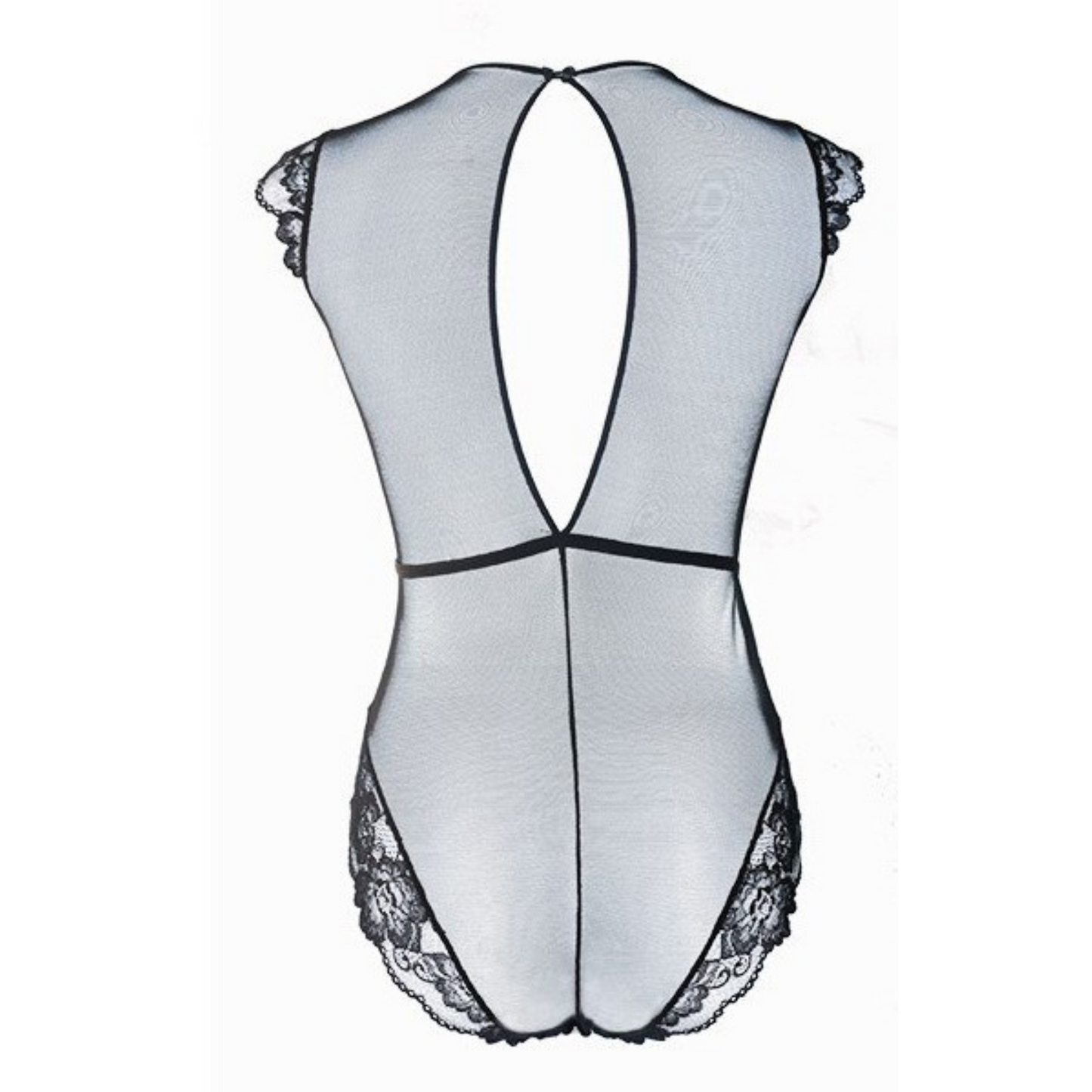Body Dentelle Noir Décolleté Plongeant Femme