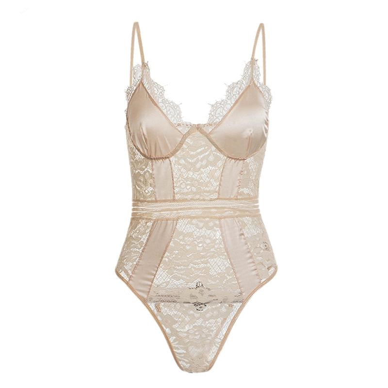 Body Dentelle Soirée Abricot