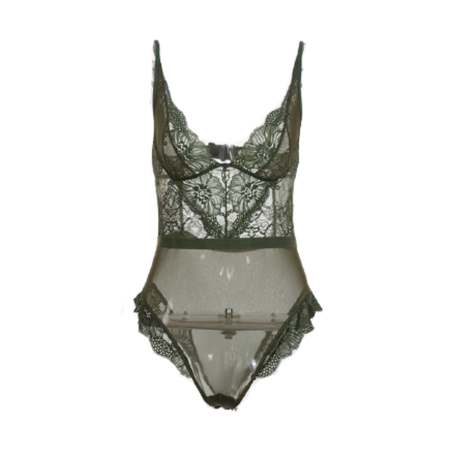 Body Dentelle avec Armature Vert