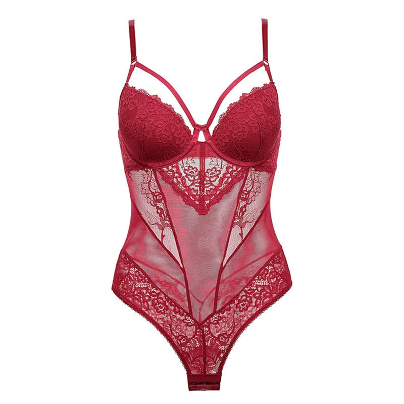 Body Femme Dentelle Occasion Rouge