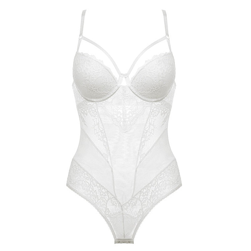 Body Femme Dentelle Occasion Blanc