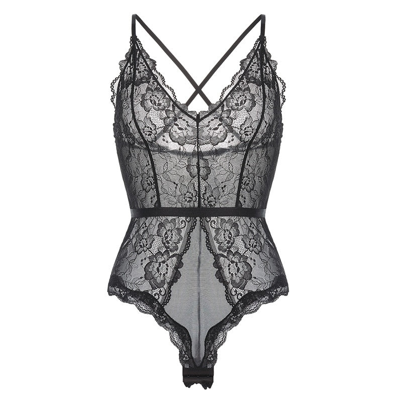 Body Femme Dentelle Noir