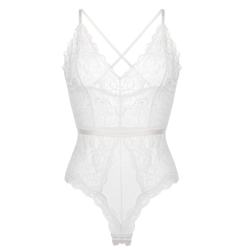 Body Femme Dentelle Blanc