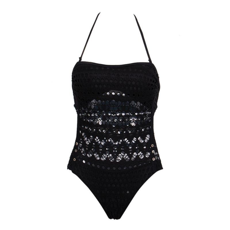 Maillot de Bain Noir Dentelle