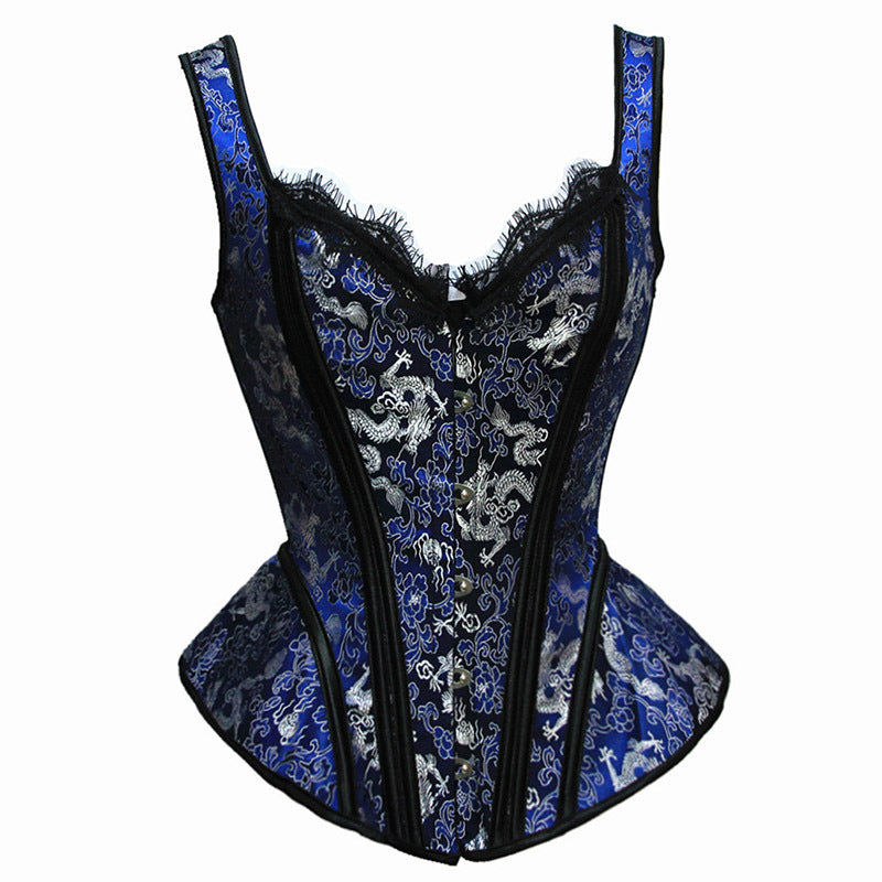 Bustier Dentelle Chic Bleu