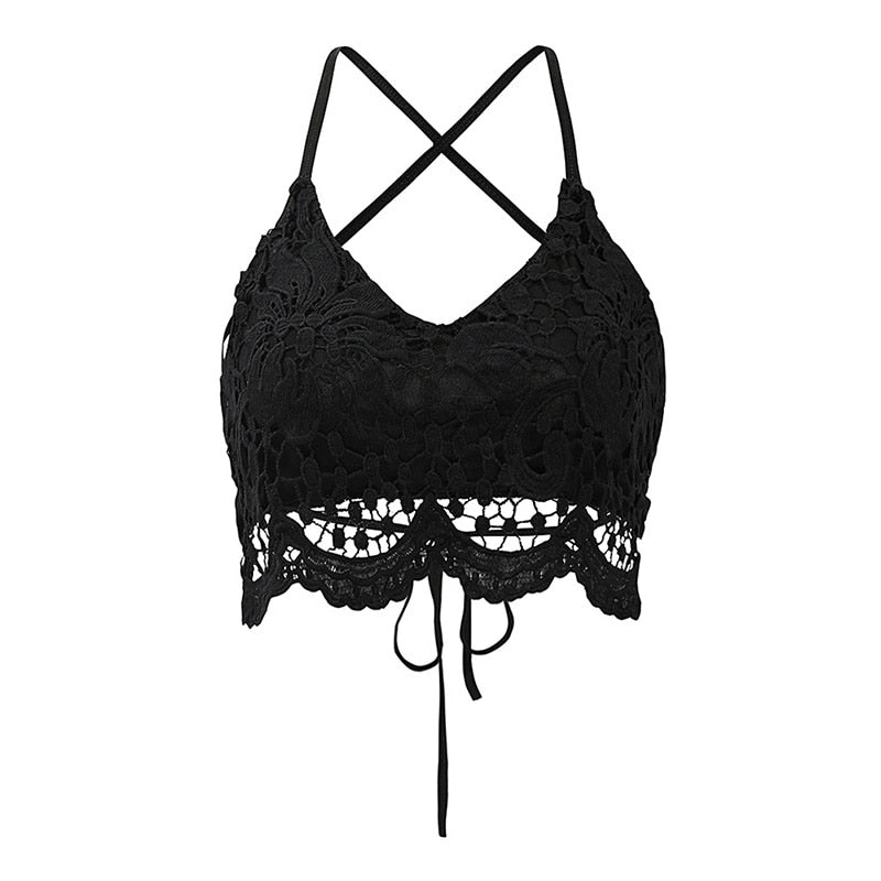 Caraco Dentelle Femme Noir