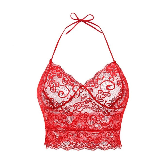 Caraco en Dentelle Rouge