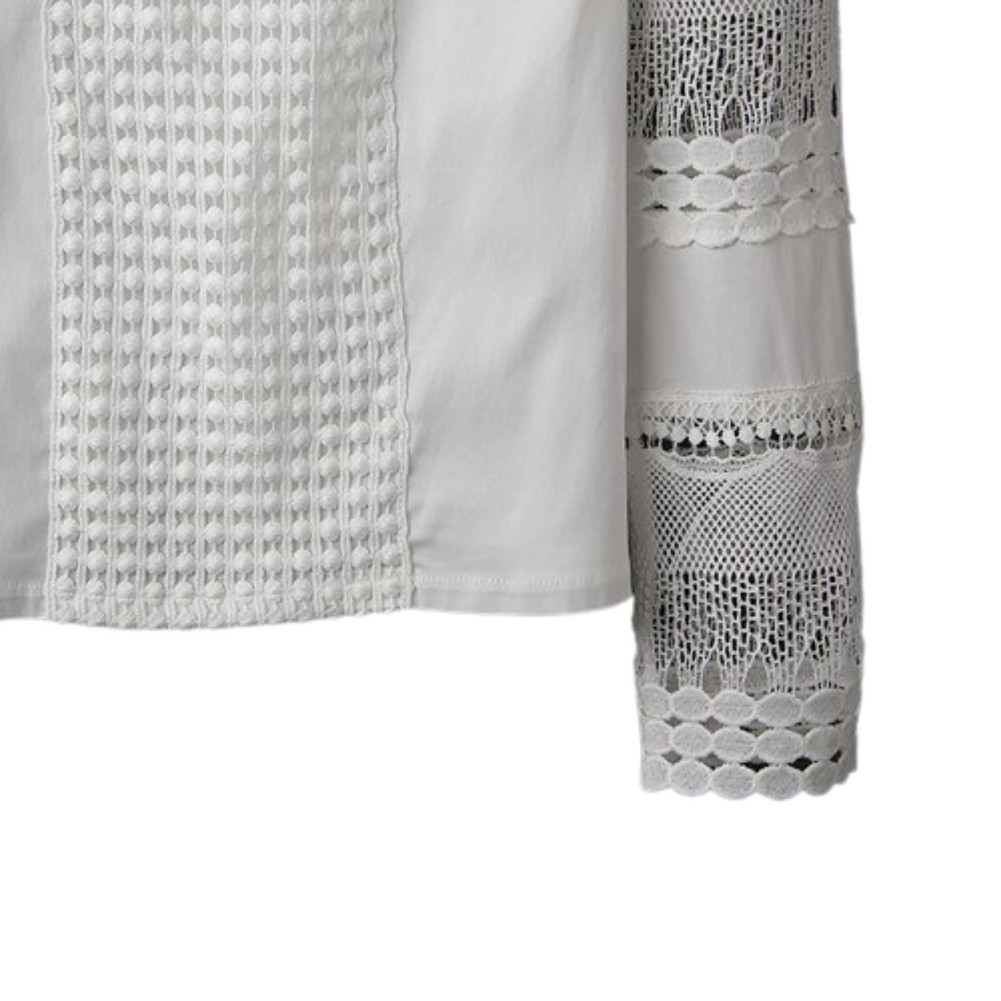 Chemisier Blanc Femme Dentelle