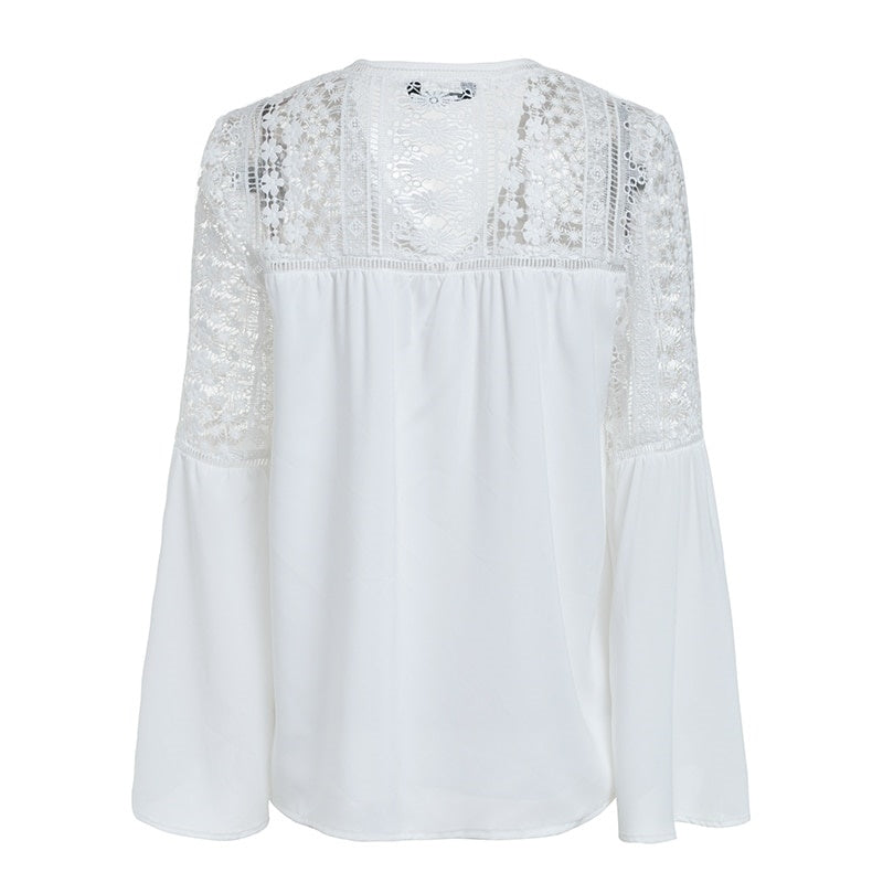 Chemisier Dentelle Blanche