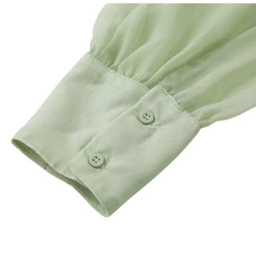 Chemisier Dentelle Vert