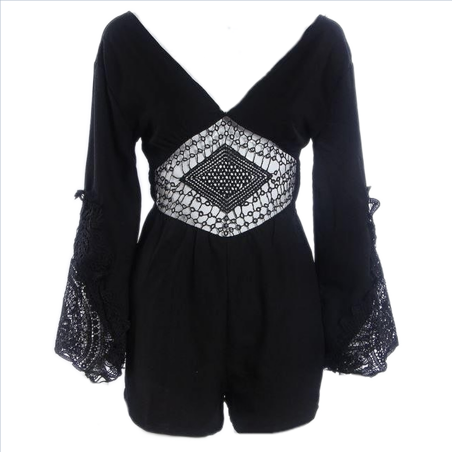 Combishort Dentelle Femme Noir