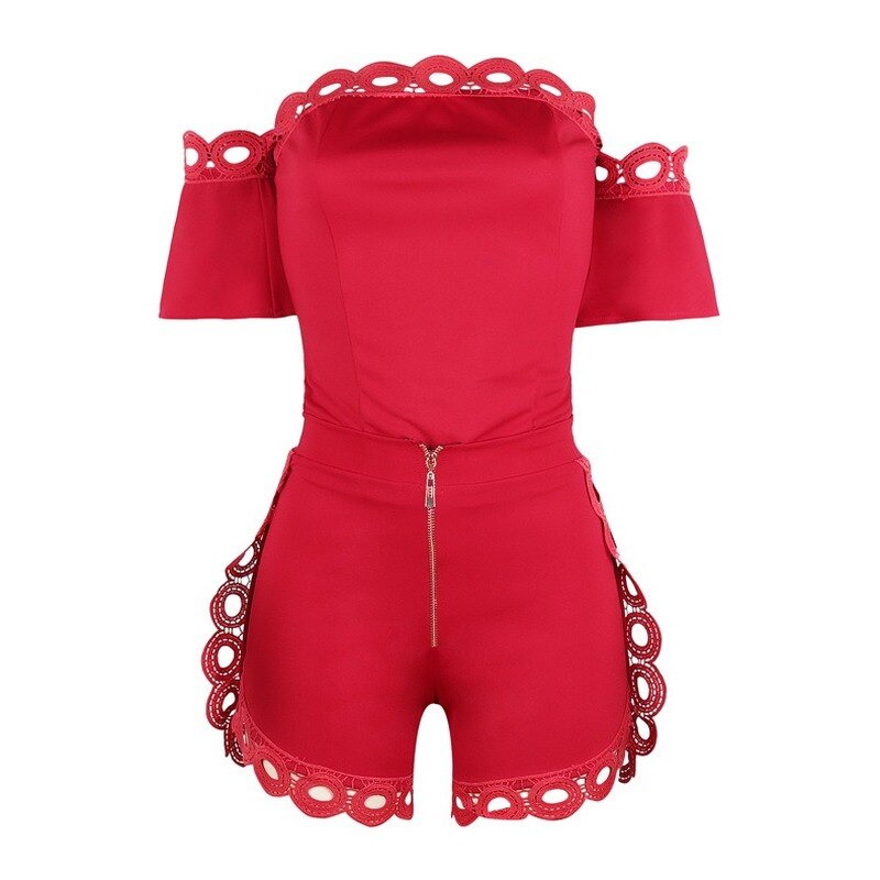 Combishort Dentelle Rouge