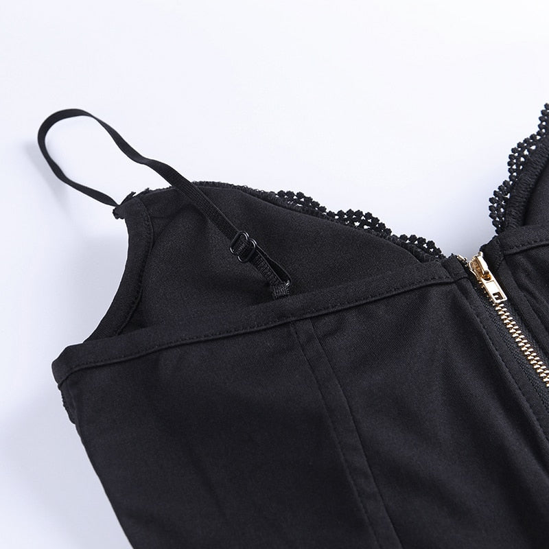 Corset Dentelle Crop Top
