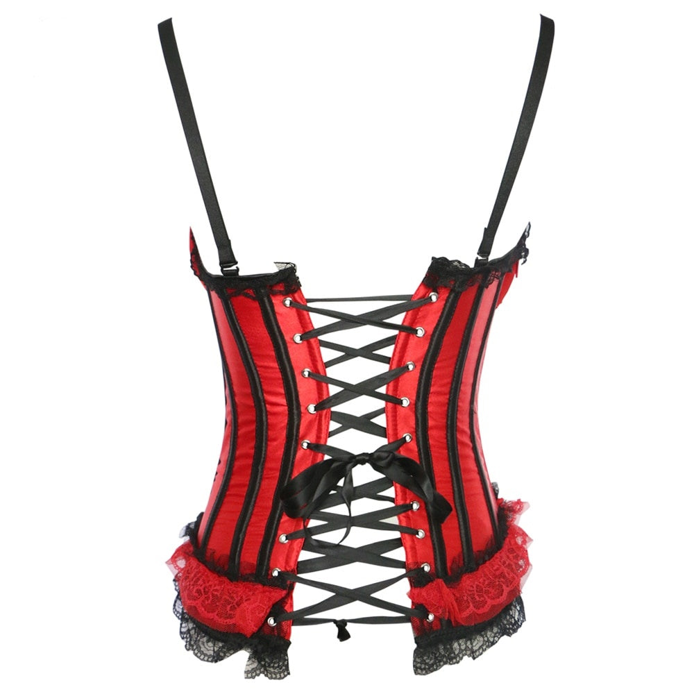 Corset Dentelle Lacet Noeud