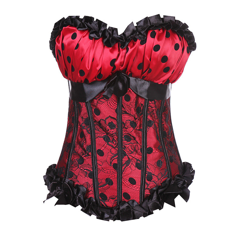 Corset à Dentelle Rouge