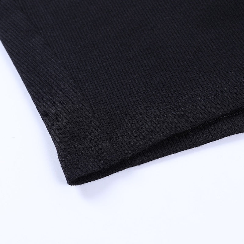 Crop Dentelle Noir