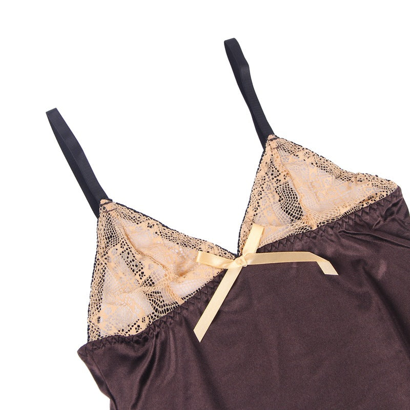 Crop Top Dentelle Beige