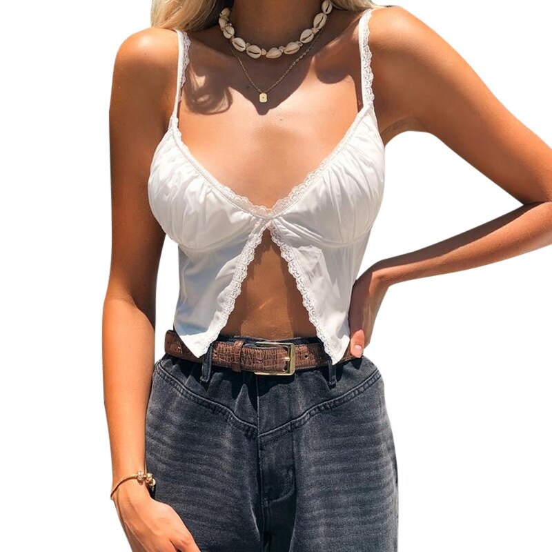Crop Top Dentelle Femme