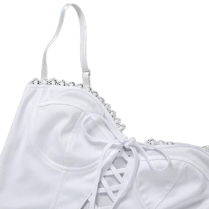 Débardeur Blanc Dentelle