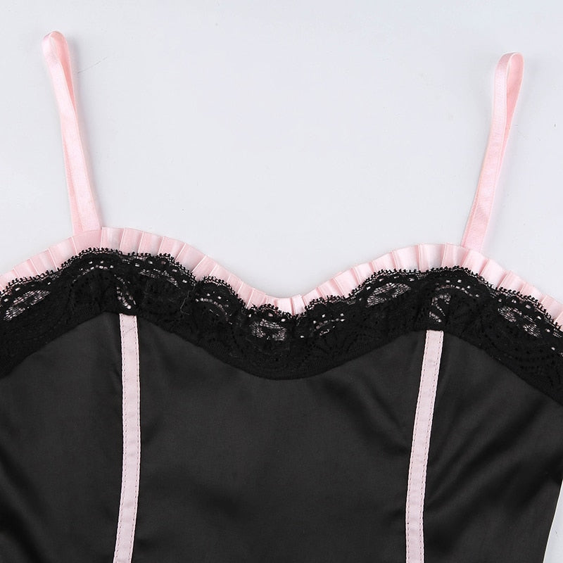 Débardeur Noir Dentelle