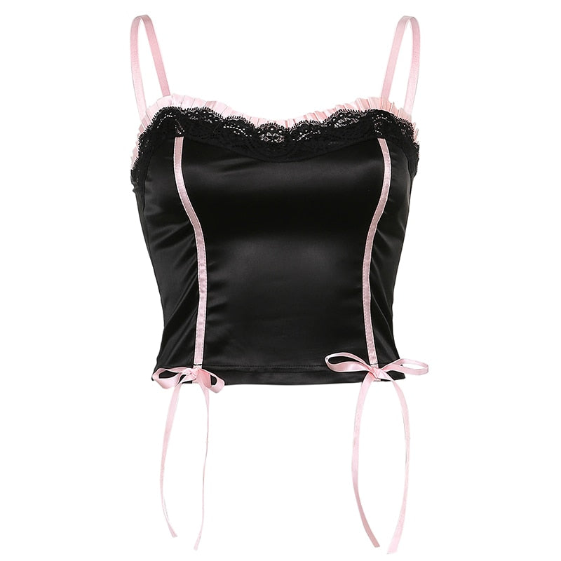 Débardeur Noir Dentelle