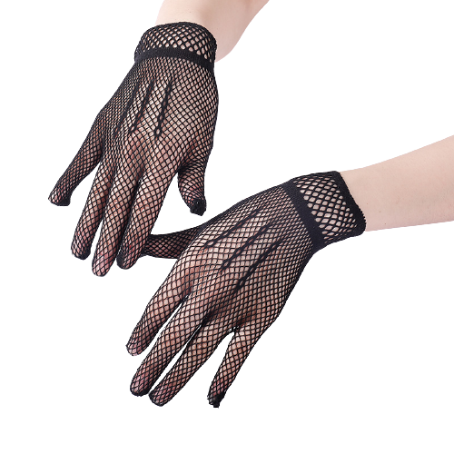 Pair de Gants Dentelle Noire