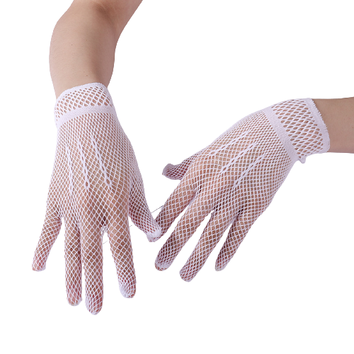 Pair de Gants Dentelle Blanche