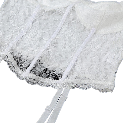 Guêpière Porte Jarretelle Blanc