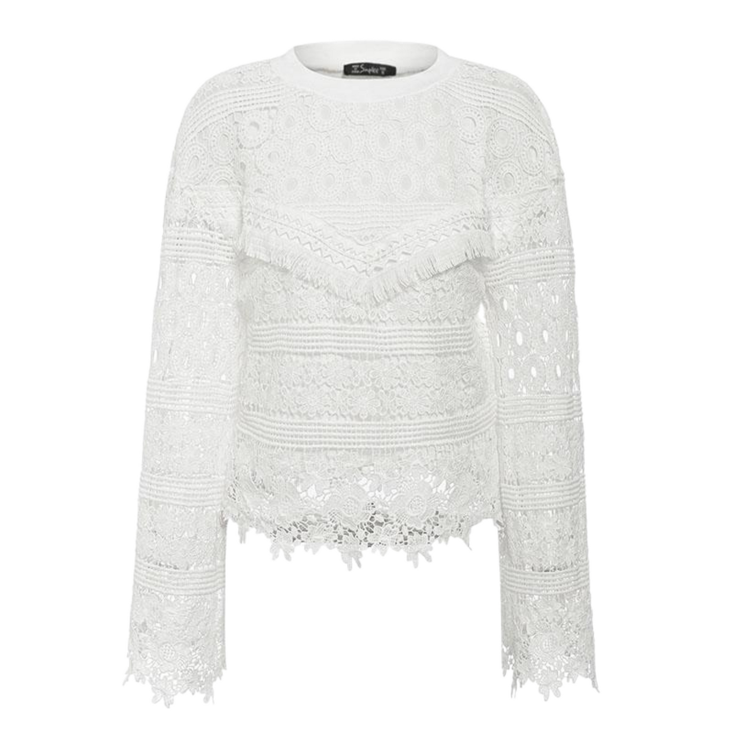 Haut Dentelle Blanc Femme