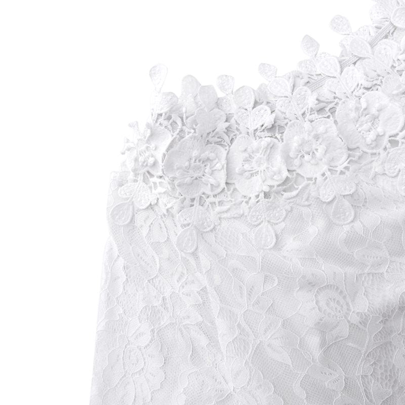 Haut Dentelle Blanc Mariage