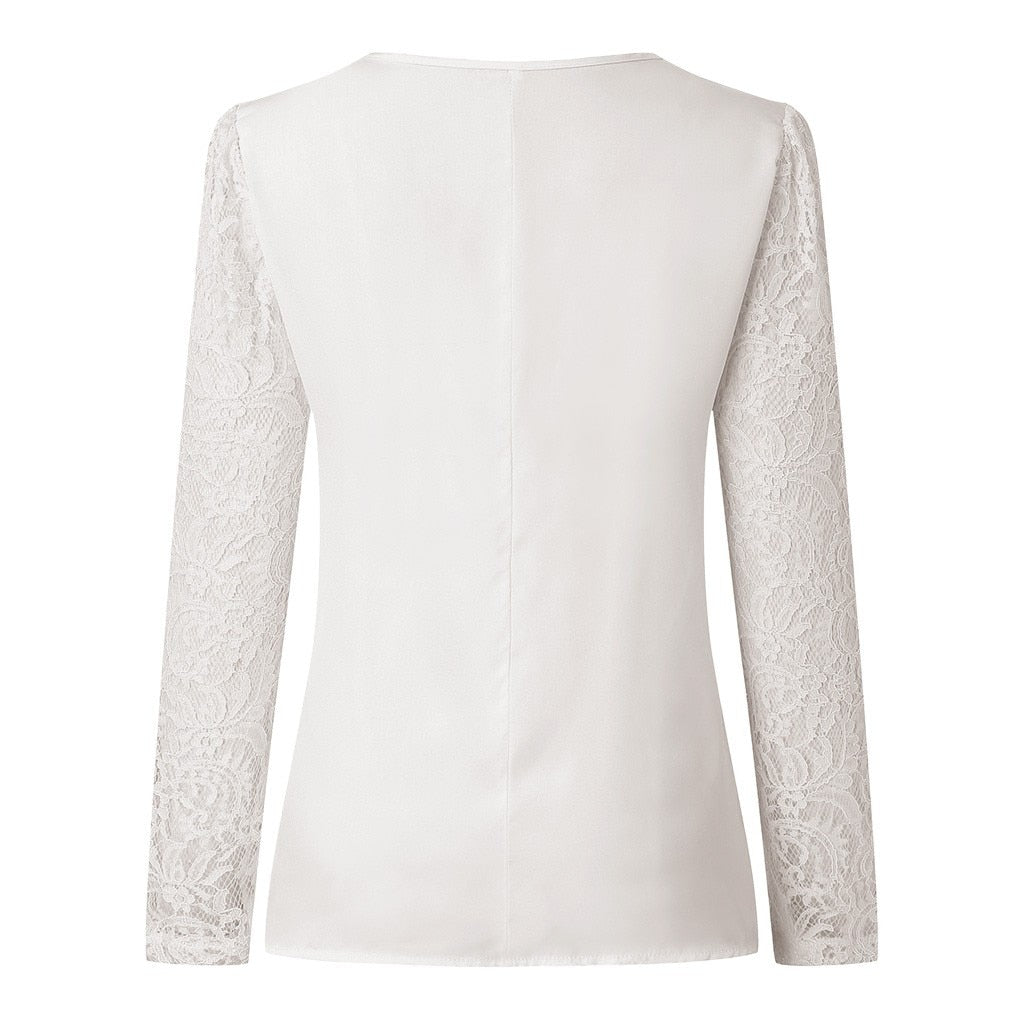 Haut Dentelle Femme Chic Blanche