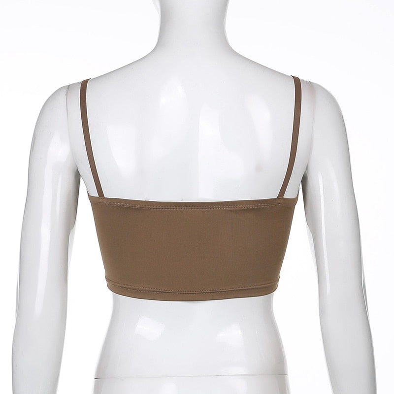 Haut Dentelle Marron Dos