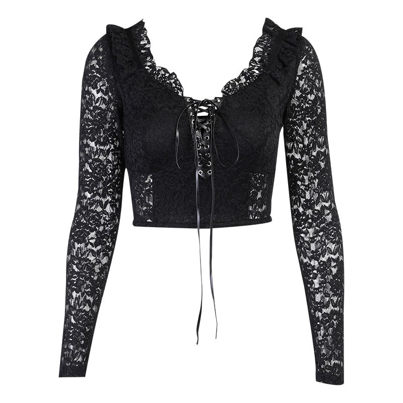 Haut Dentelle Noir