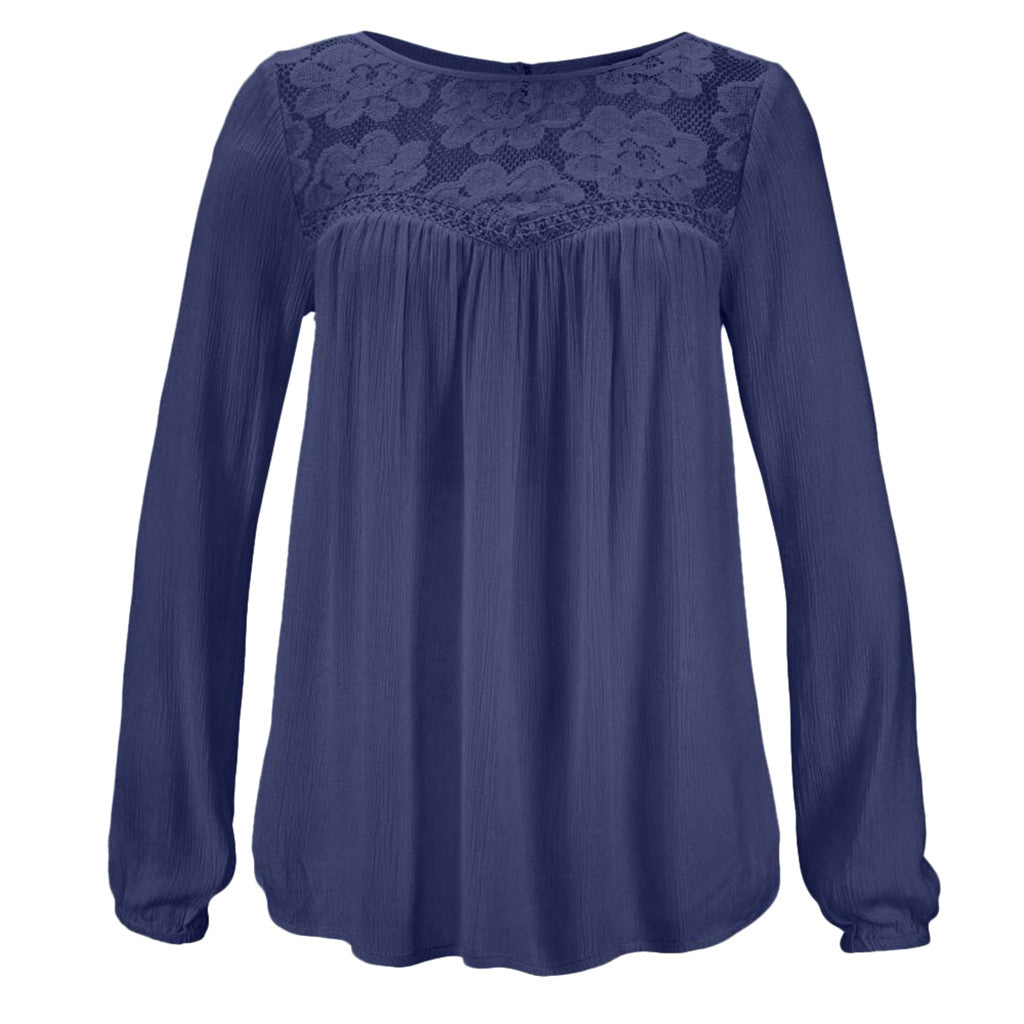 Haut Dentelle Bleu