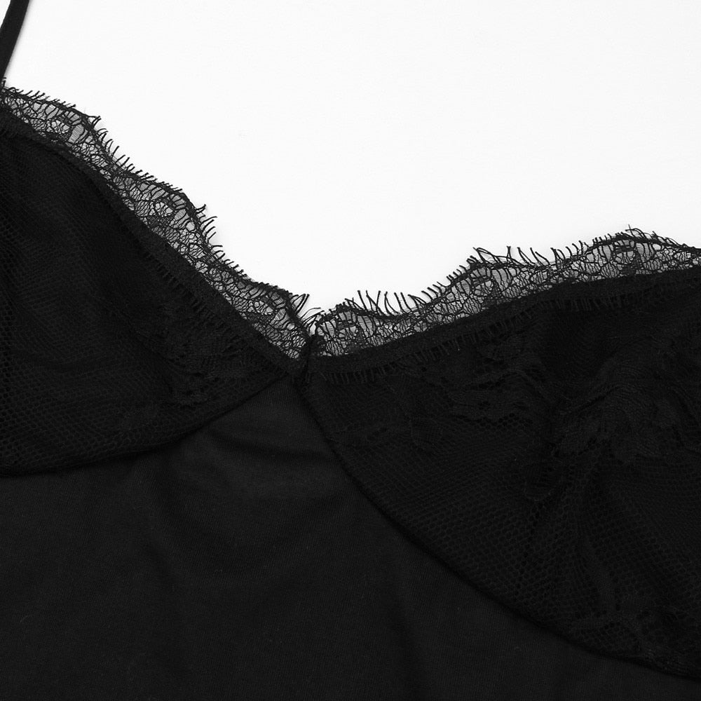 Haut Noir Dentelle Grande Taille