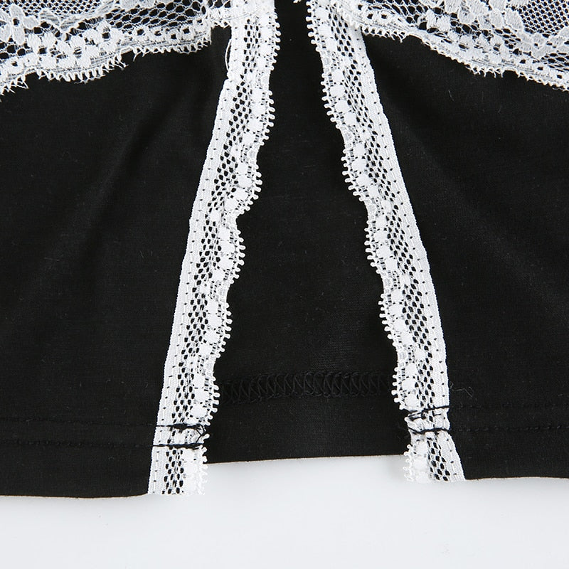 Haut Noir Dentelle