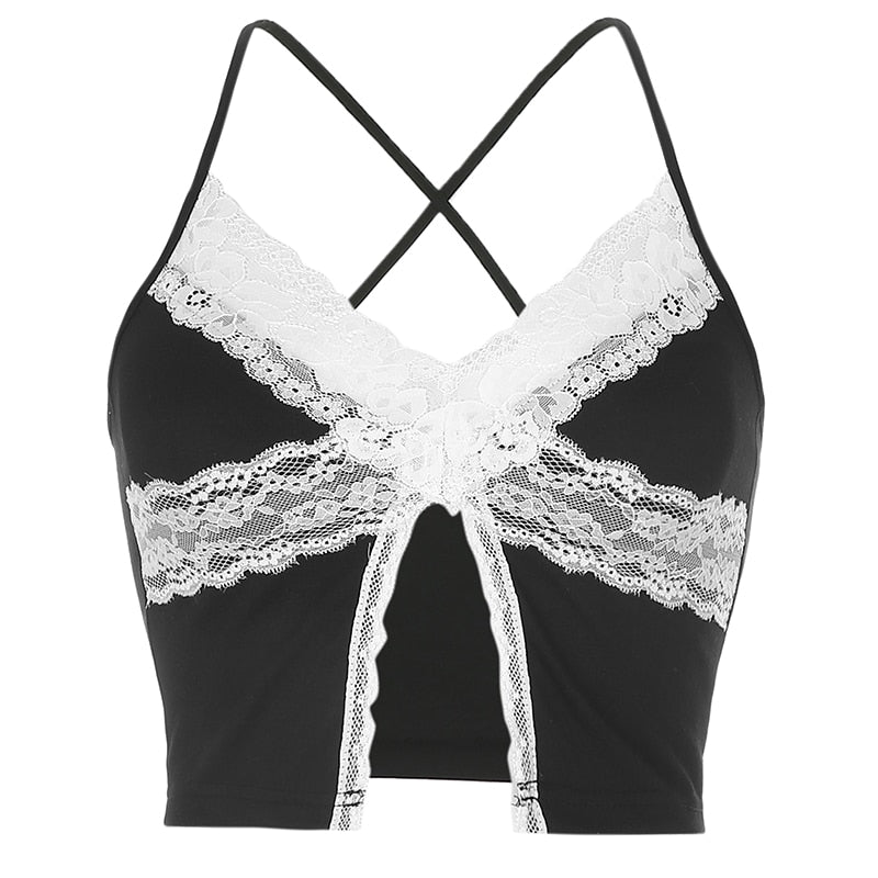 Haut Noir Dentelle