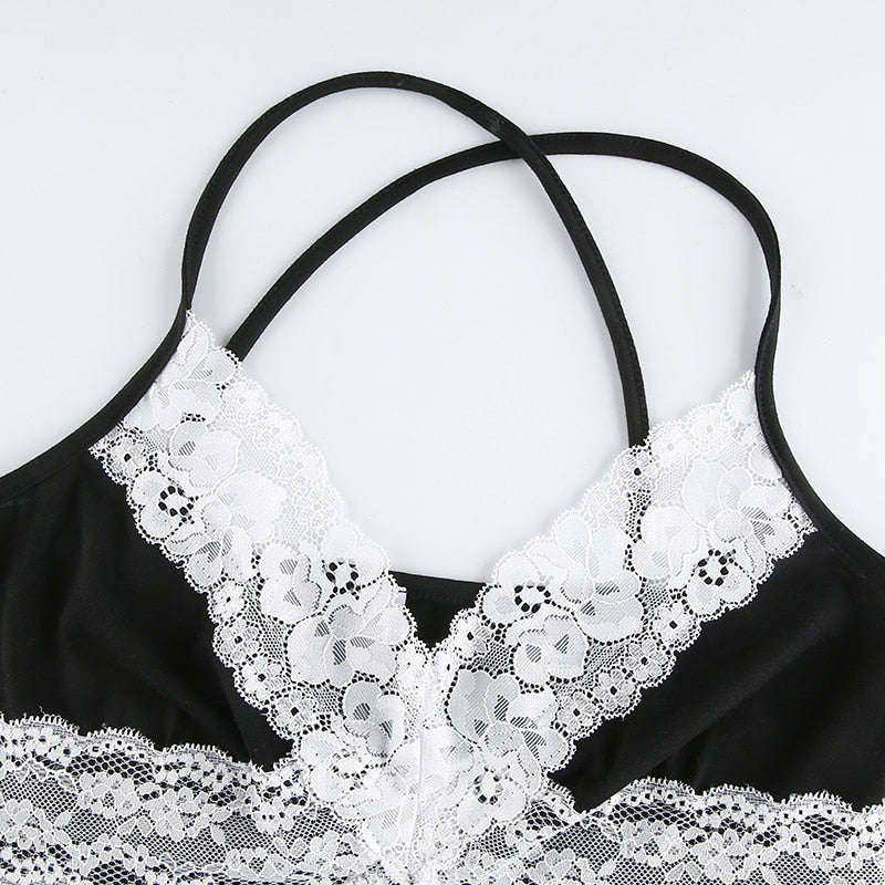 Haut Noir Dentelle