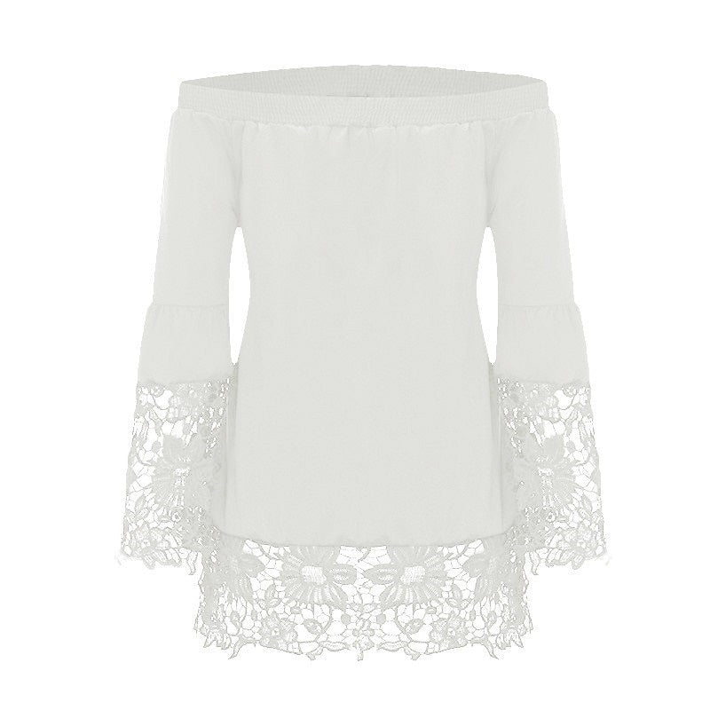 Haut avec Dentelle Blanche